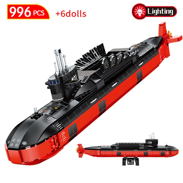 Compatible with Lego City Military Weapon Nuclear Submarine Building Blocks  Fighter Figures Bricks Toys for Kid Adult Gift - AliExpress