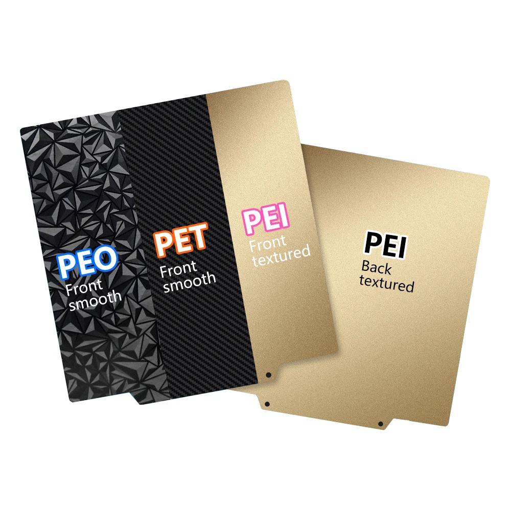 Premium PEI-Coated Magnetic Spring Steel Build Plate - Versatile Heated Bed