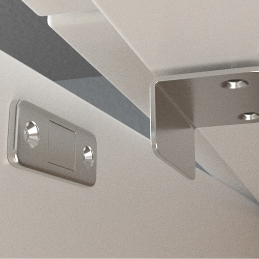 Magnetic Cabinet Catches, Door Closer, Magnetic Cabinet Latches, Door Catches, Cabinet Door Latch Strong Magnetic Door Closer Cabinet Thin Punch Magnetic Latch Catch Closet Sliding Device