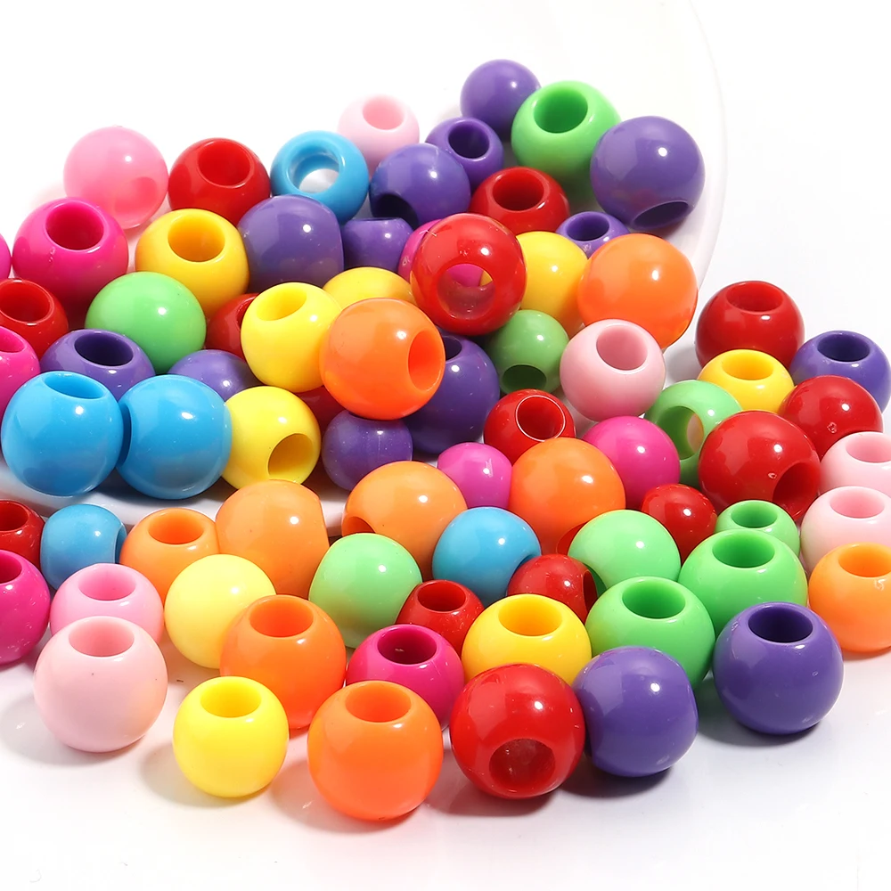 400 Pieces 8mm Glossy Deep Purple AB Acrylic Round Beads - DIY Jewelry Making For Necklaces, Bracelets, Earrings