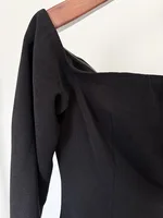 HIGH STREET Newest 2026 Designer Vestido Women's Diamonds Beaded Slash Neck Off The Shoulders Patchwork Gauze Long Maxi Dress - Image 3