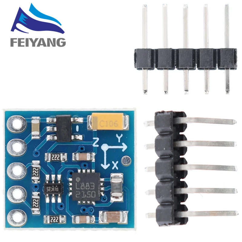 SAMIROB GY-271 HMC5883L 3 V-5 V Drei 3 Triple Axis Magnetfeld Kompass Magnetometer Sensor Modul Für Arduino IIC Bord