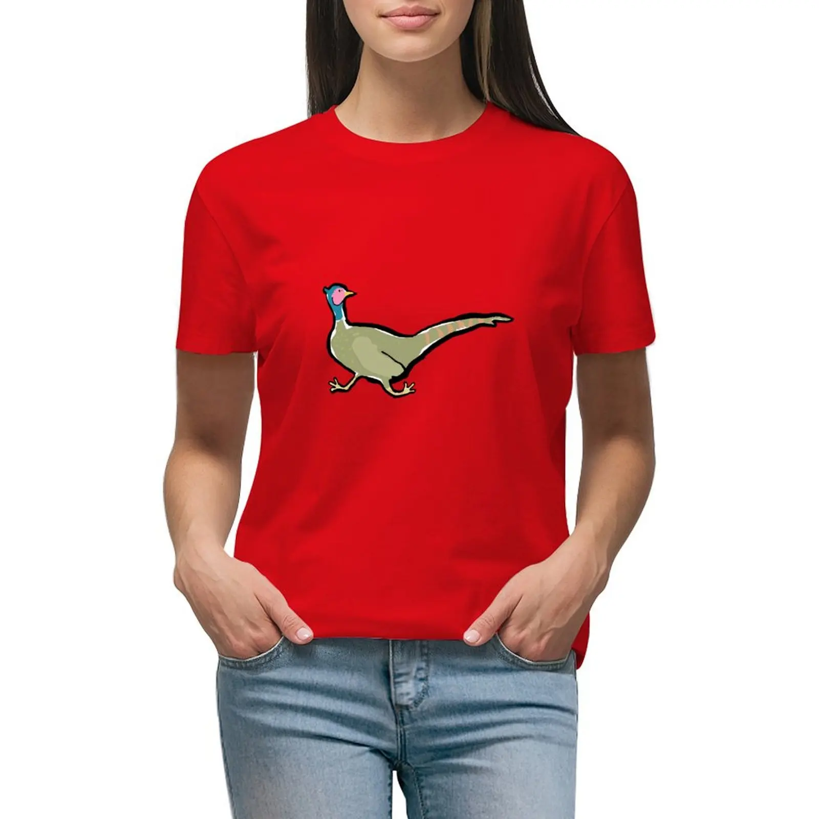 

pheasant T-shirt plus size tops cute clothes vintage clothes western t shirts for Women