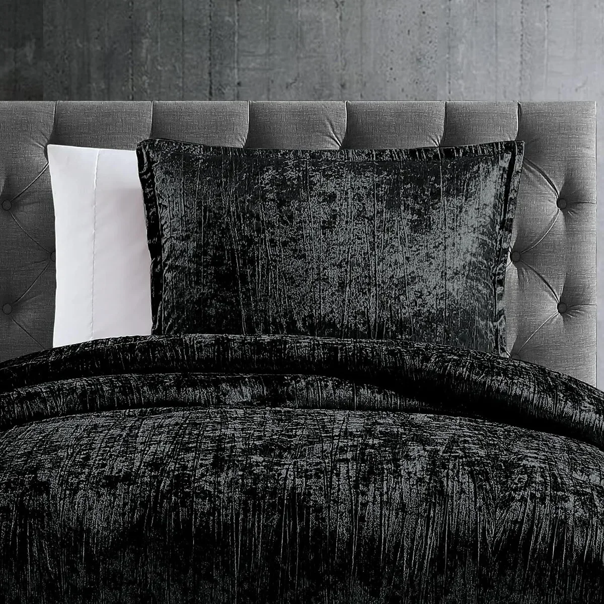 Riverbrook Home Turin Comforter Set, King, Black, 7-Piece Set