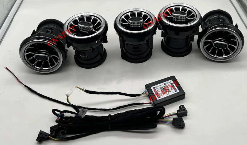 

Auto LED Air Vents For Audi TT 2007-2014 Dashboard AC Conditioner Turbo Outlet Turbine Nozzle Lamp APP Control Ambient Light