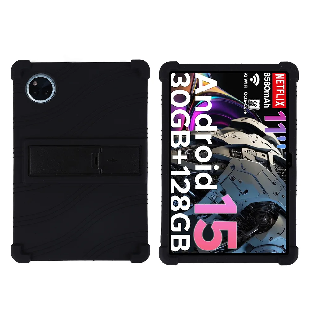 Kids Safe Shockproof Soft Silicone Case with Adjustable Stand Feature