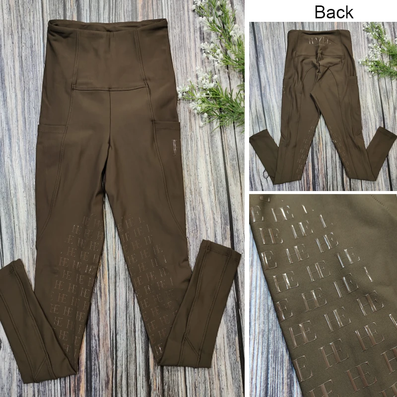 Lots of Western Brands Zipper Full Seat Grip Equestrian Breeches Rider Pocket Big Women Horse Riding Tights Equine Leggin Pants 4