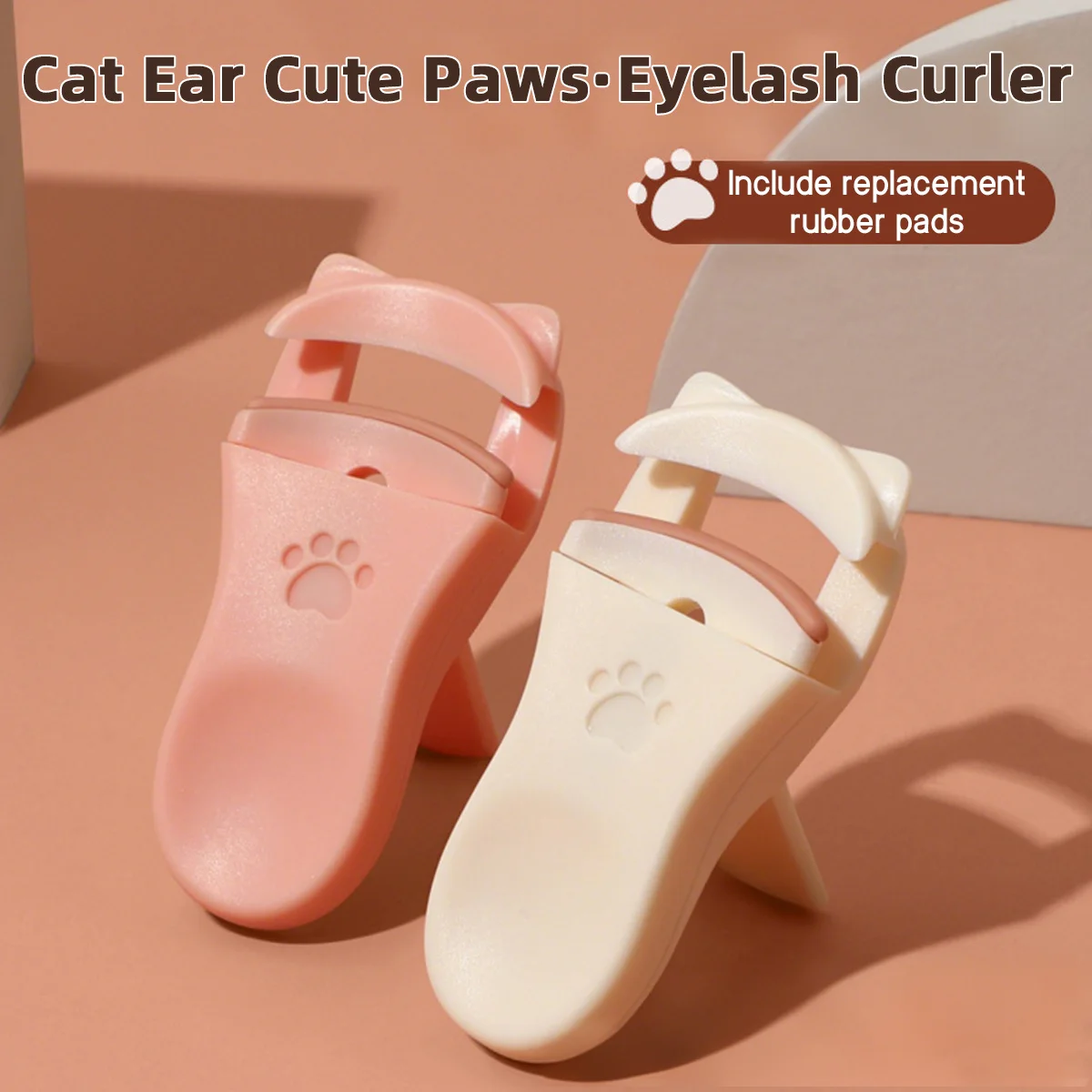 Double Effect Wide Angle Eyelash Curler Cat Ear Claw Style Partial Shaping Full Eye Natural Curl Precise Curling Eyelash Curler