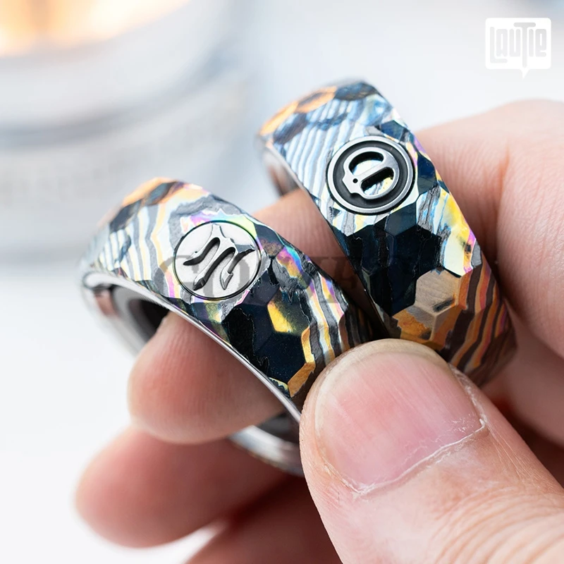 LAUTIE EDC Mechanic Thorns ZircTi Ring Spinner Antistress Adults Toys EDC Gadgets (Super Limited Edition)