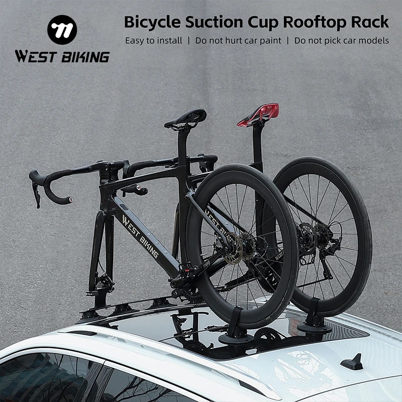 WEST-BIKING-Bicycle-Carrier-Car-Racks-Suction-Cups-Roof-Top-Trunk-Bike