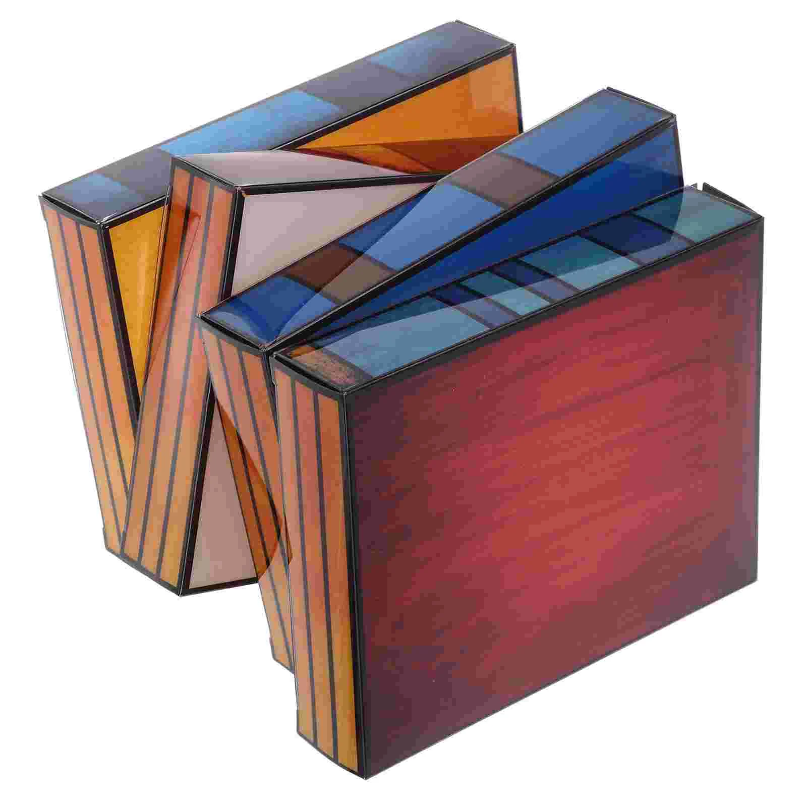 

Stained Glass Stacked Books Lamp Stacked Books Glass Lamp Nightstand Desk Book Lamp Reading Book Lamp