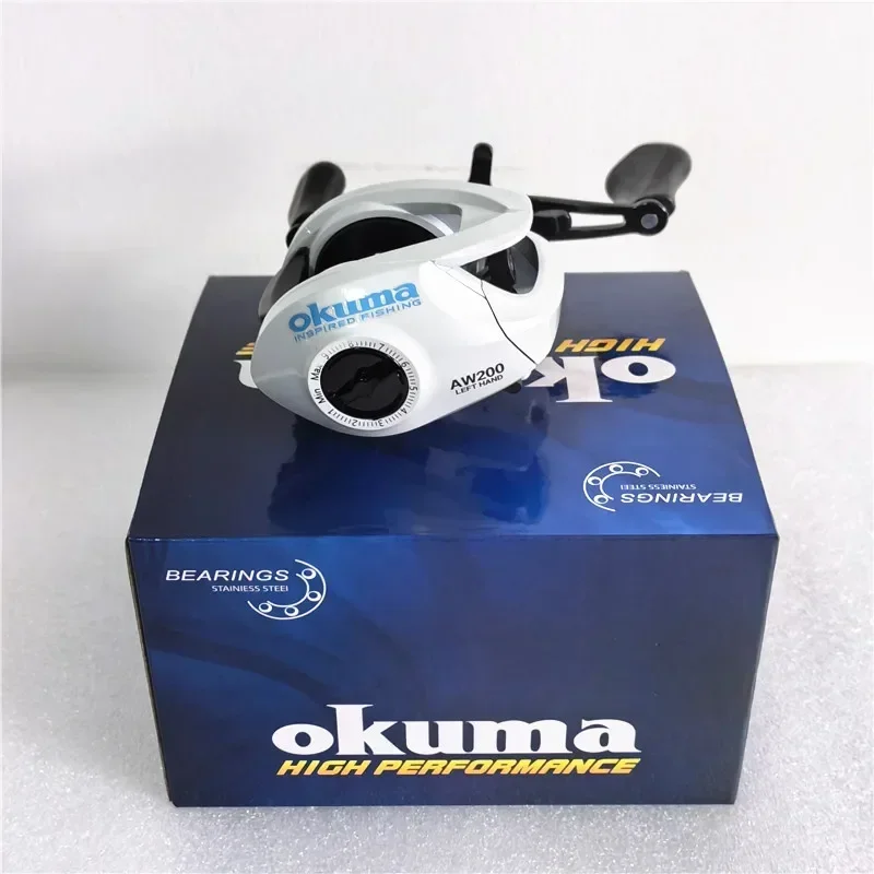 Fishing Reel OKUMA fishing reel metal wire cup 6.3:1 water droplet wheel 10KG magnetic brake fishing bait carp reel