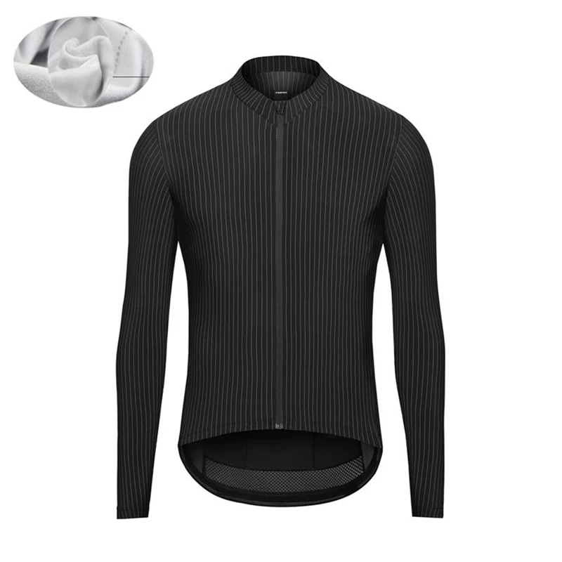 Professional Fleece Long-Sleeve Cycling Suit for Outdoor Warmth and Comfort