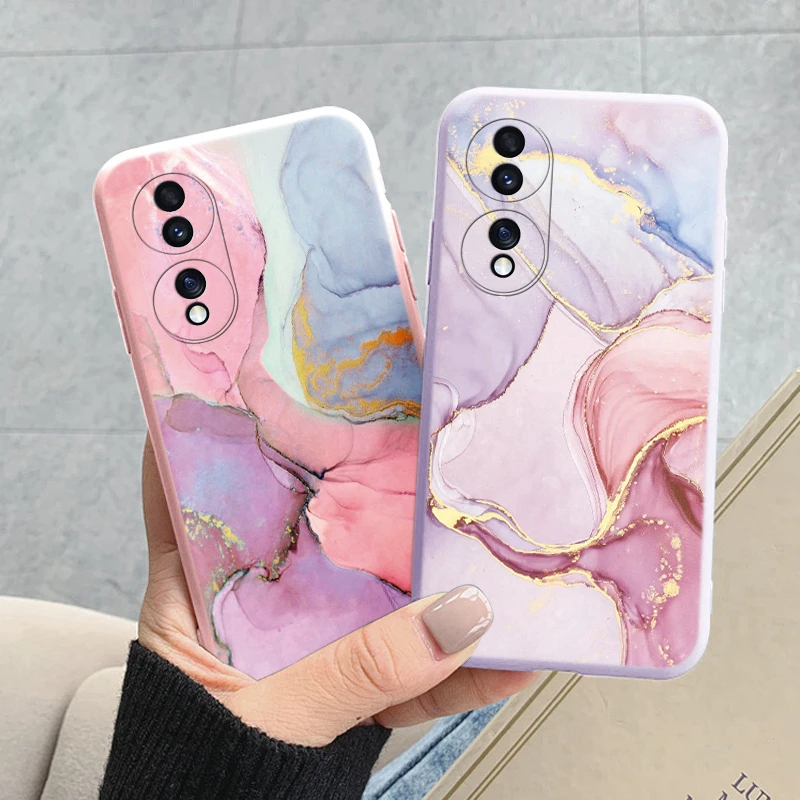 Elegant Marble Pattern Protective Silicone Phone Case - Soft, Durable, Fashionable Design