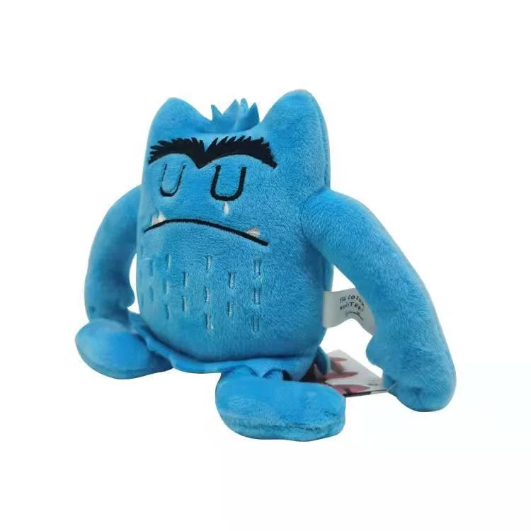 6 Stks/set 6 Kleuren Kawaii De Kleur Monster Pluche Pop Kinderen Monster Kleur Emotie Plushie Gevulde Speelgoed Voor Kinderen Verjaardag geschenken