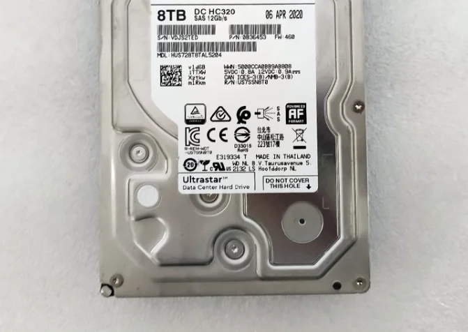 For 8T HUS728T8TAL5204 HC320 8TB SAS 7 2K 256M 3 5 server hard disk