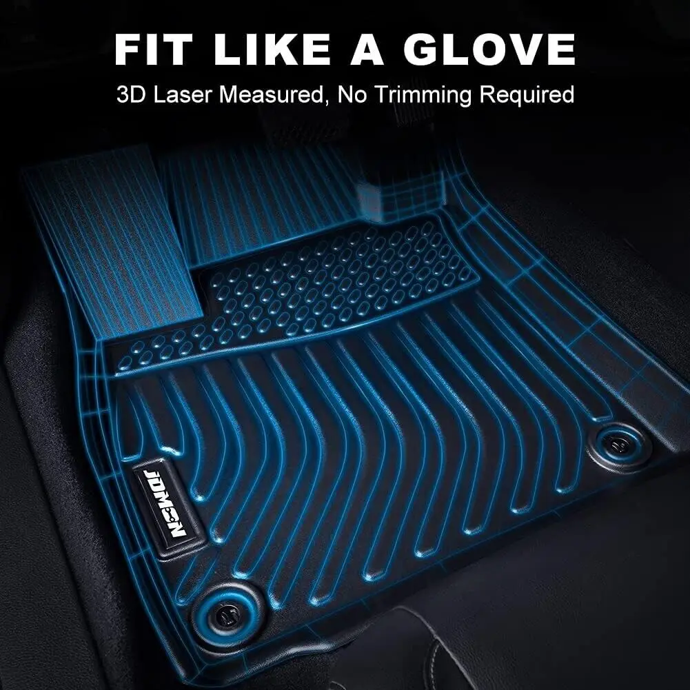 Hyundai Santa Cruz 3D TPE All-Weather Floor Mats (2022-2024) 3