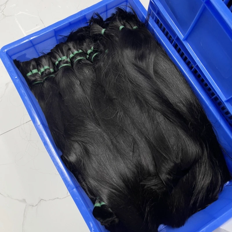 Straight Human Hair Bulk For Braiding Extensiones Cabelo Humano Natural Balck Virgin Weaving Unprocessed No Bulk Human Hair