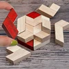 Wooden Hexagonal Cylinder Brain Teaser Puzzles For Kids And Adults Iq Test Logic Games Rompecabezas De Madera Infantil 4
