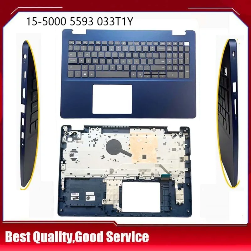 

YUEBIESHENG Новинка/орг для Dell Inspiron 15-5000 5593 Подставка для рук английская клавиатура верхняя крышка 033T1Y без подсветки C крышка