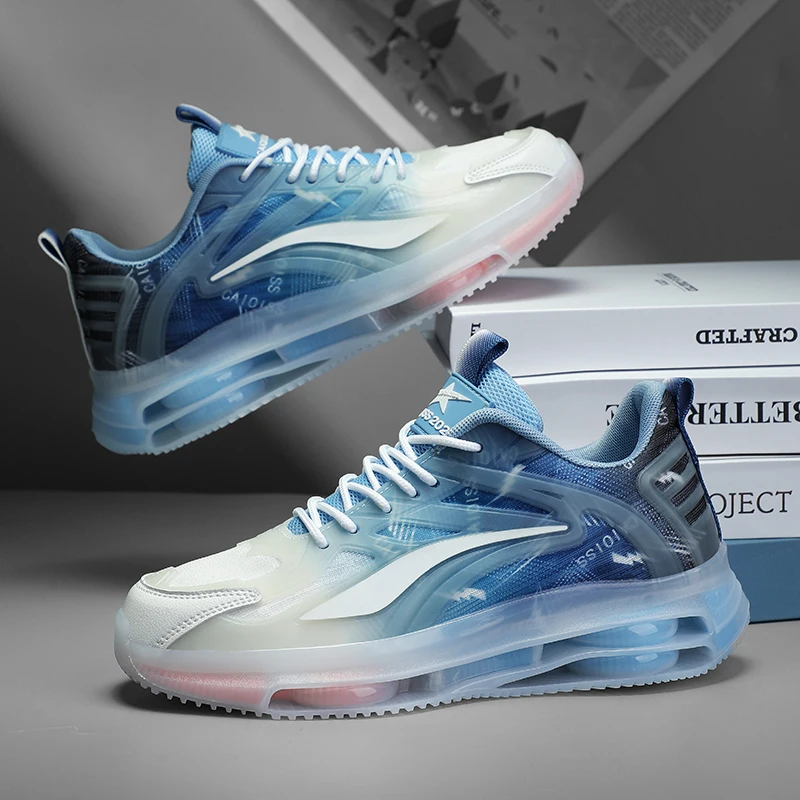 Men's Breathable Mesh Sneakers - Summer Lightweight Running Shoes with Cushioning Anti-Slip Sole, Low-Top Lace Design for Gym, Jogging and Casual Wear, Modern Sports Men's Breathable Mesh Sneakers - Summer Lightweight Running Shoes with Cushioned Cushioning Anti-Slip Sole, Low-Top Lace Design for Gym, Jogging and Casual Wear for Modern Sports