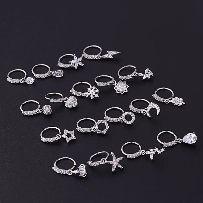 Piercing de Mode Coréenne pour Femme, Anneau Unique en Antarctique, Manchette, Bijoux de Corps, Tendance, Oreille, Épingle de Sécurité, Boucles d'Oreilles, 2022, 1 Pièce