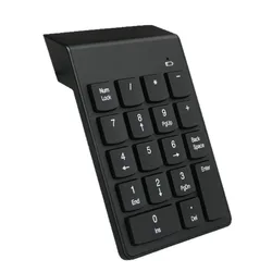 Compact Ergonomic 2.4G Wireless Numeric Keypad with Slim Design (Black)