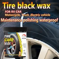 Tire care wax, plastic and rubber repair agents for all car models, waterproof maintenance and cleaning cream for external gloss 2