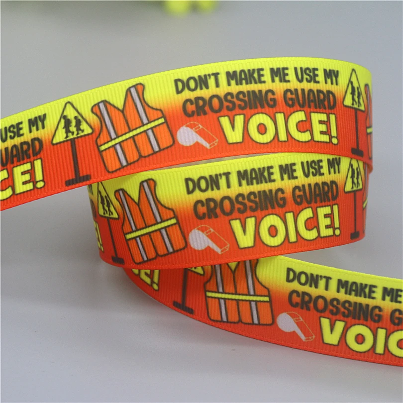50yards Car Tractor Train Race Printed Grosgrain Ribbon Accessories Headwear Decoration Collar DIY Sewing Craft S2528 DHK