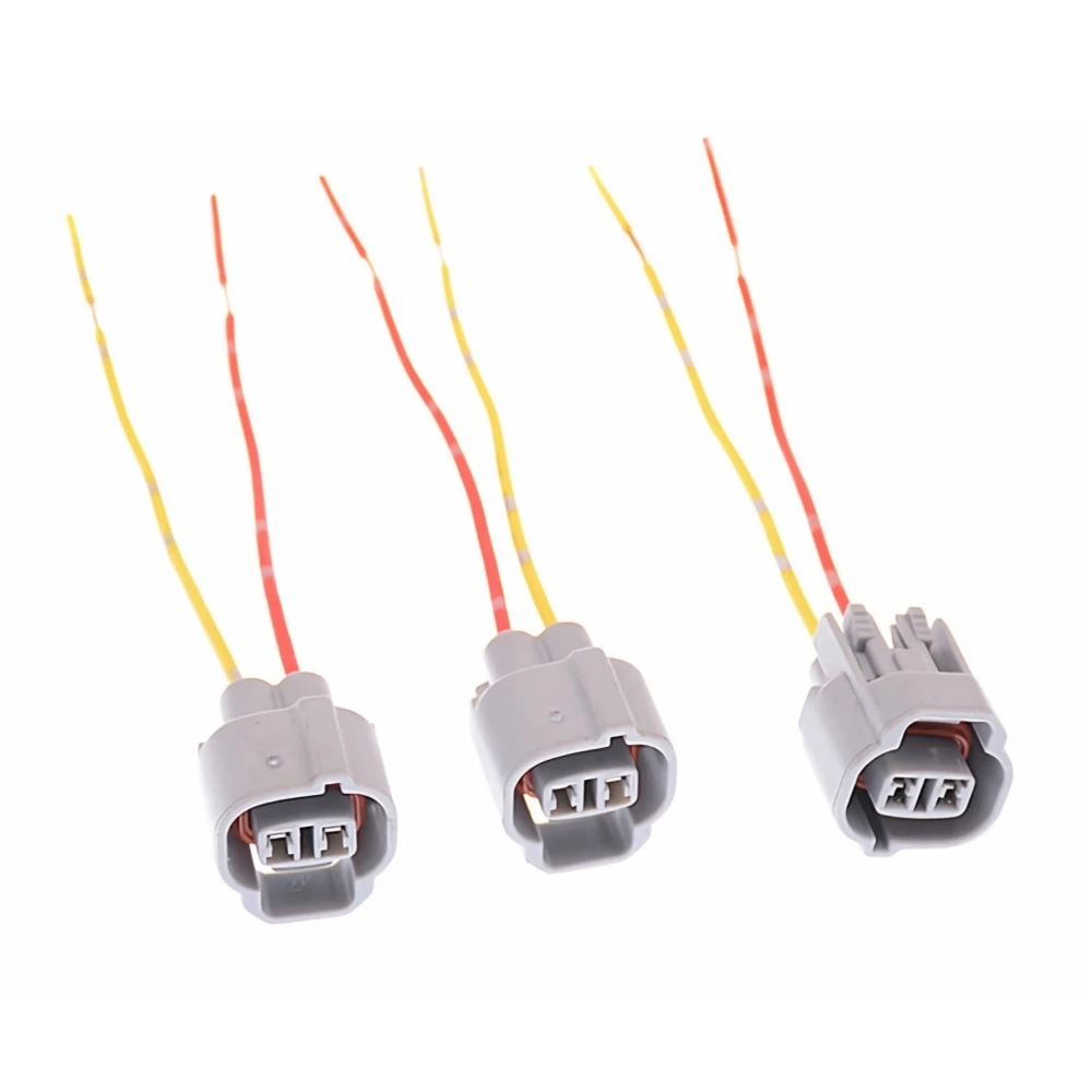 10Pcs 왼쪽 슬롯 2Pin 여성 커넥터 방수 자동차 안개 램프 소켓 전기 센서 와이어 하네스 플러그 도요타 액세서리