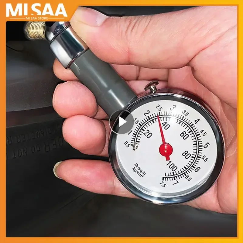 Stainless Steel Car Tire Pressure Gauge Can Deflate High Precision Tire