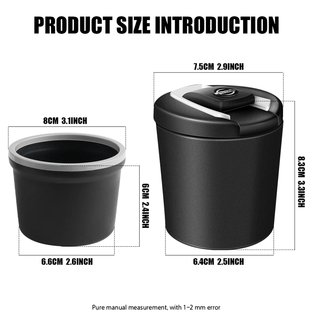 Car Ashtray Cigar Ash Portable Detachable Accessories For Nissan qashqai j10 j11 TIIDA Juke Rogue X-Trail JUKE Micra Pathfinder