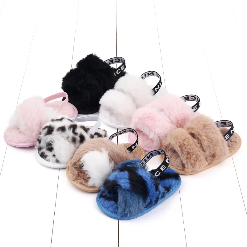 

New furry baby shoes sandals soft sole toddler shoes baby shoes baby shoes 2702