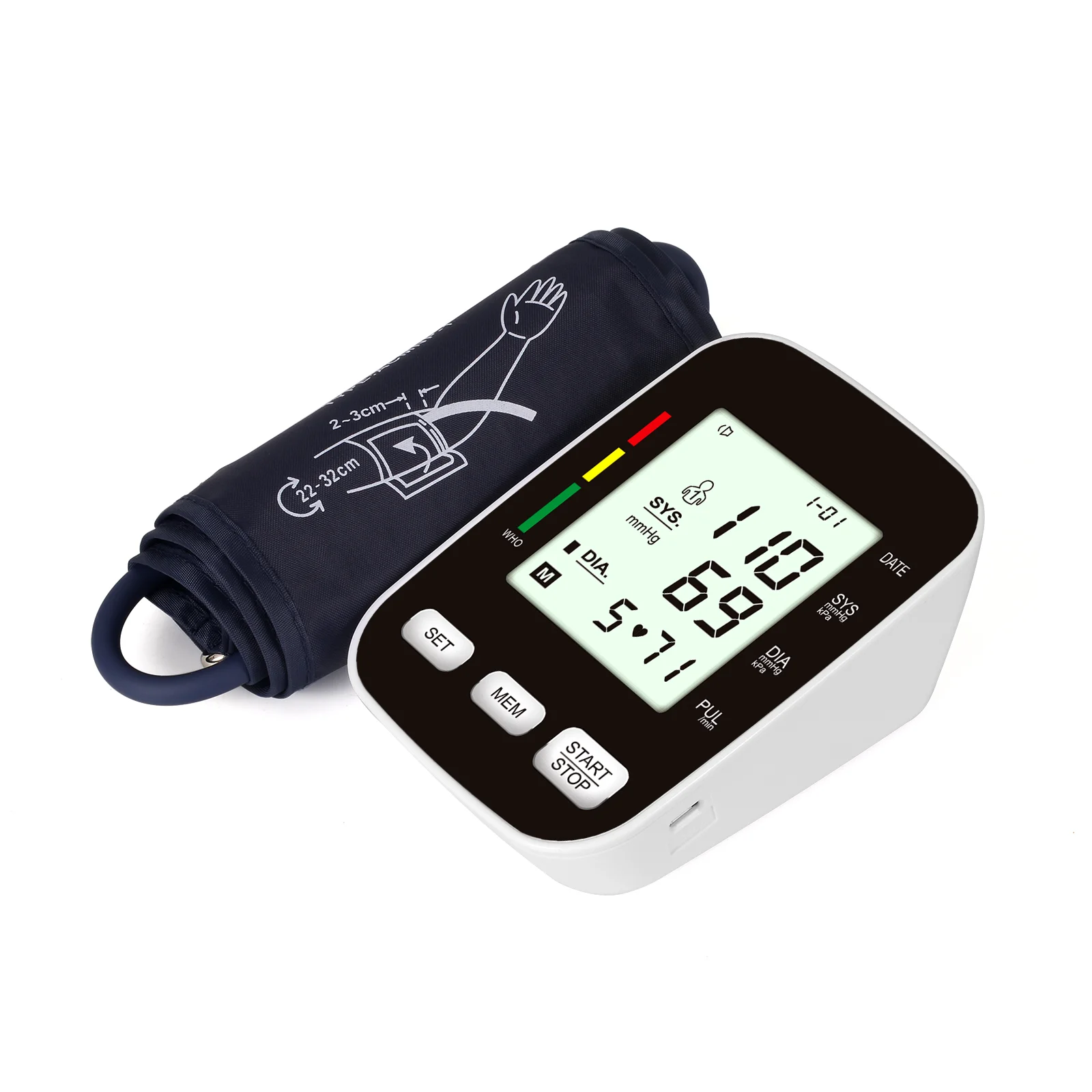 Fully automatic electronic blood pressure monitor, hypertension measuring instrument, medical high-precision arm type