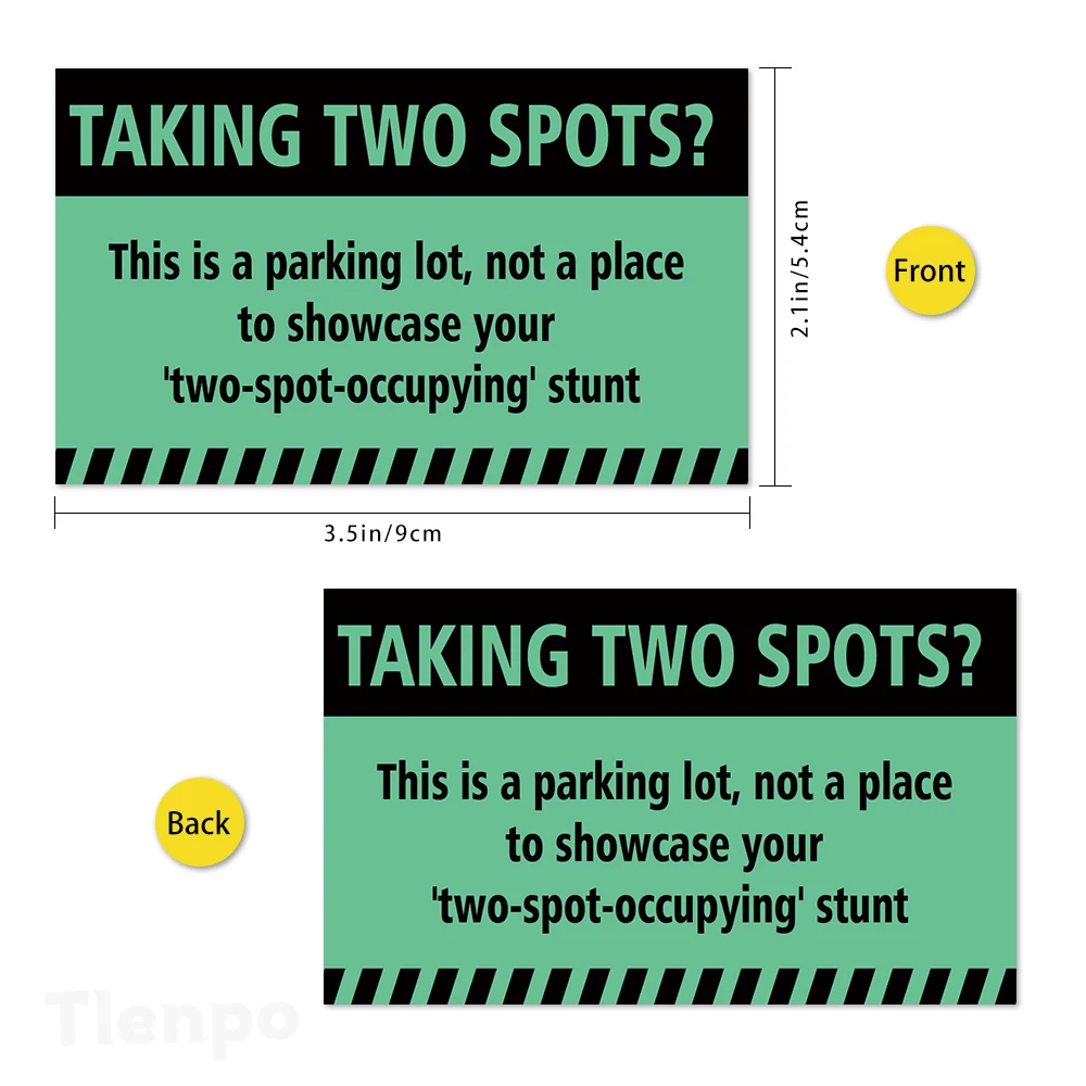 50pcs,Parking Violation Cards, Funny Parking Violation Cards 3.5 x 2 inch Parking Cards, Funny Cards