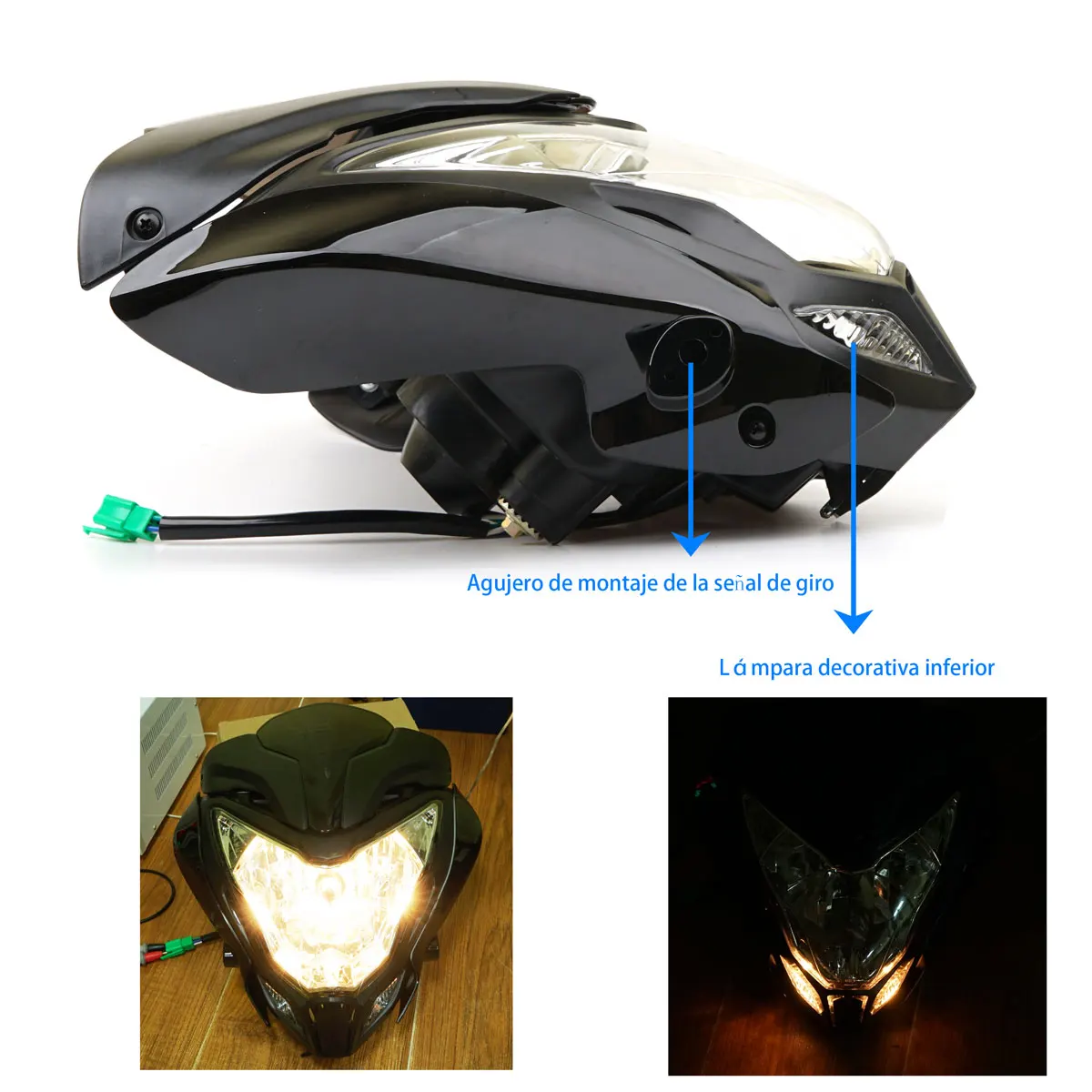 150 Front Pulsar Doom Light Headlight Assembly Pulsar 150 Doom Set