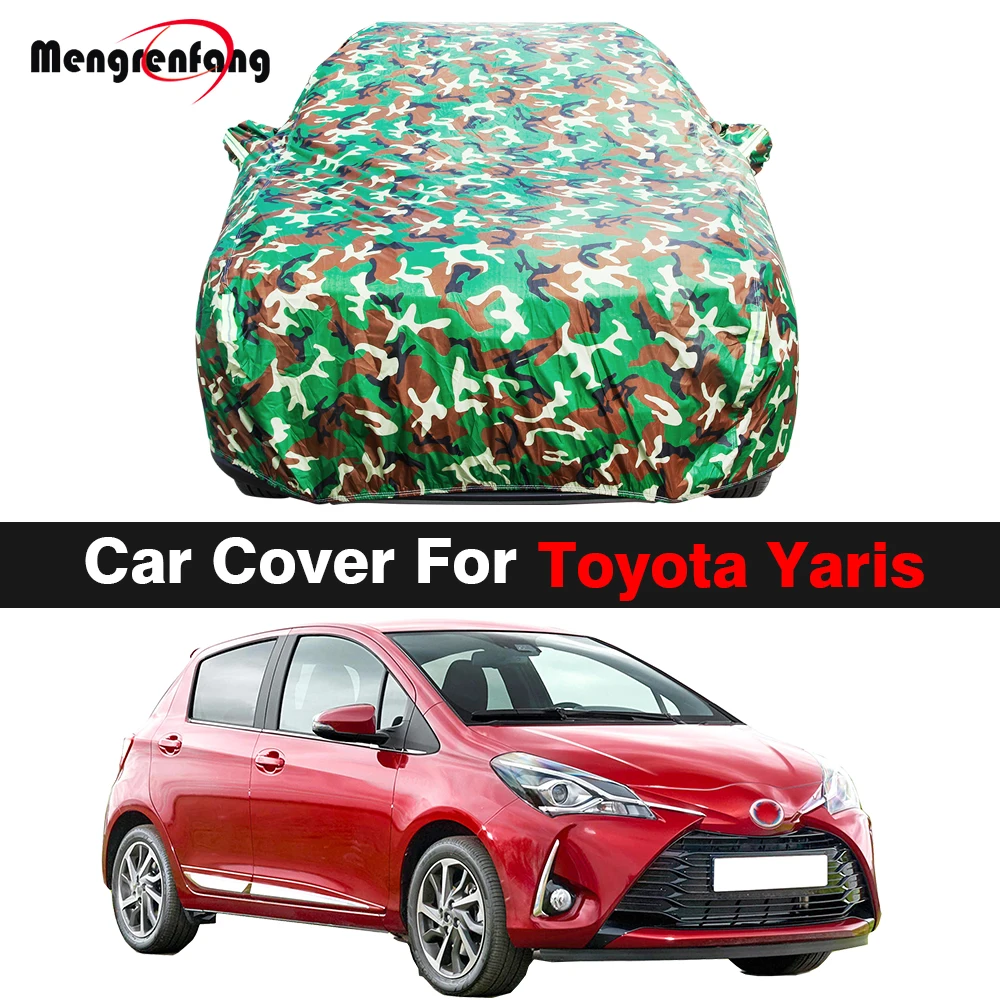 Full Camouflage Car Cover Antiuv Sun Shade Rain Snow Wind Protection