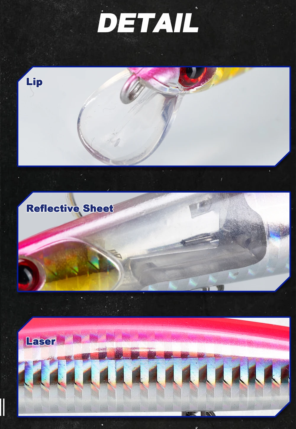 D1 Neue Flash Core 125F Minnow Angeln Locken 125mm 20g Lange Casting Jerkbait Wobbler WTD Schwimmenden Köder fisch Tackle Für Bass DT5104 – Detail 4