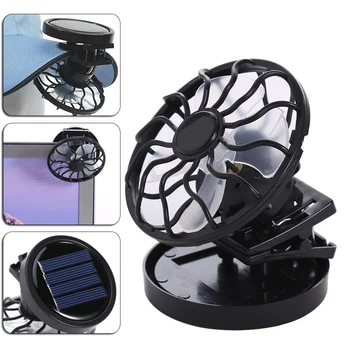 Portable Mini Solar Powered Clip Fan Mountain Climbing Camping Wilderness SurvivalSummer Hat Cap Clip Cooler Fan 1