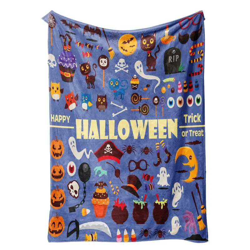 

Женское Хлопковое одеяло для Хэллоуина, портативное покрывало для Хэллоуина