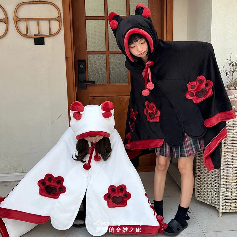 

Coral Fleece Nap Blanket Lazy Cape Fox Anime Shawl Air Conditioning Fluffy Soft Blanket Sofa Cover Bedspread Free Shipping Bluey