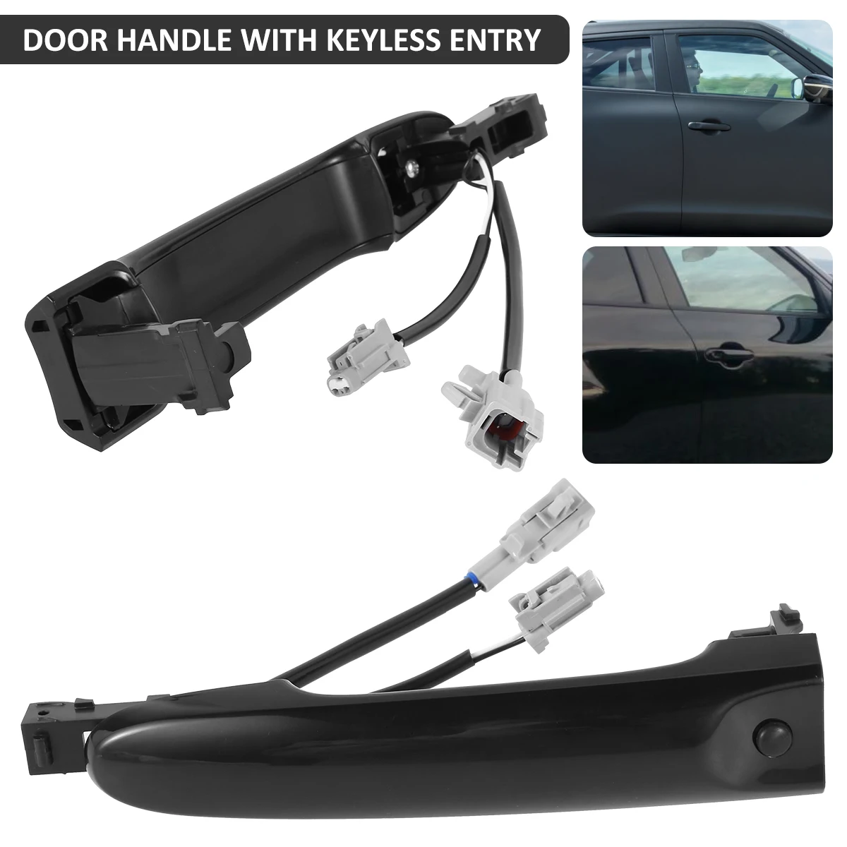 Poignée De Porte Extérieure Côté Conducteur Avant Droit Pour Nissan Juke F15 (2010-2019) - Noire, Remplacement Direct