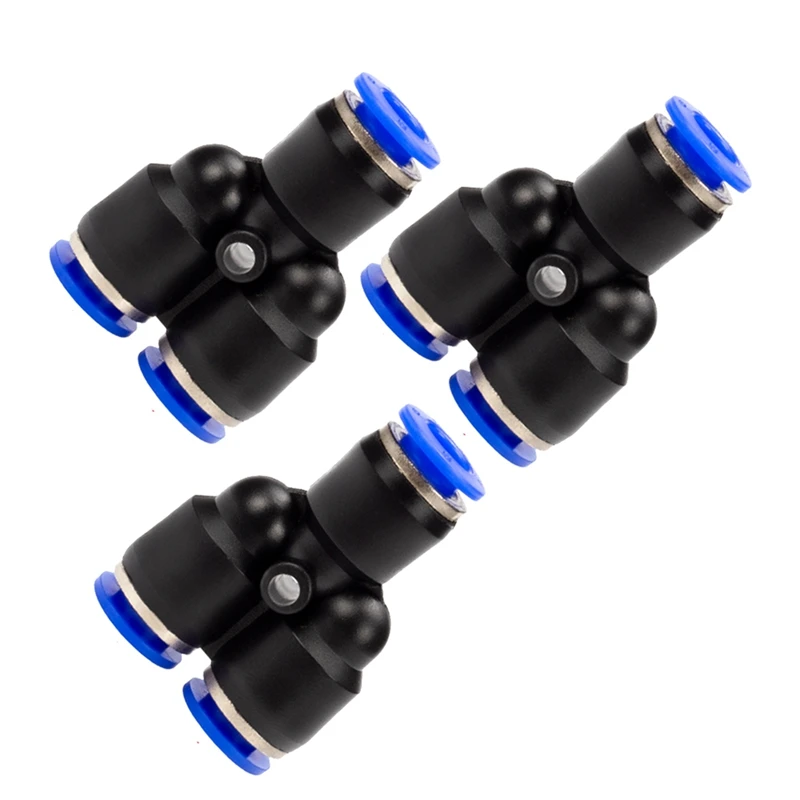 

1 Set Y Shape Tube Connector Pneumatic Connector Fitting Quick For Air Water Connecting Pyconnect 6Mm Y Shape PY-6
