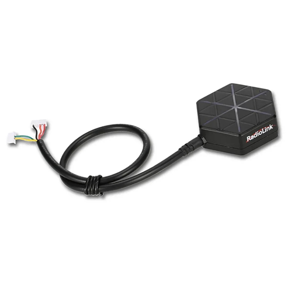 Vue d'ensemble du kit Mini GPS Radiolink M10N SE100 avec câbles et support de montage