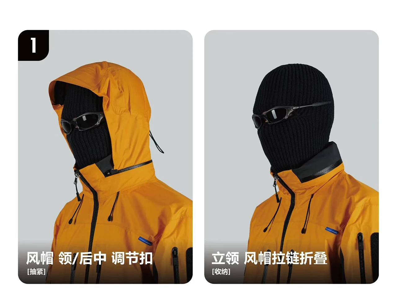 Reindee Lusion 25aw All enviroment hard shell jacket multipocket patch pad dwr coating waterproof material techwear