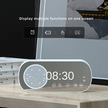 

Wireless Bluetooth Speaker HD Mirror clock Clock Card Radio Gift Mini Stereo