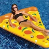 Summer Water Play Toys Inflatable Pizza Pool Float for Adults with 3 Cup Holders Inflatable Giant Pizza Slice Beach Party Toys 5