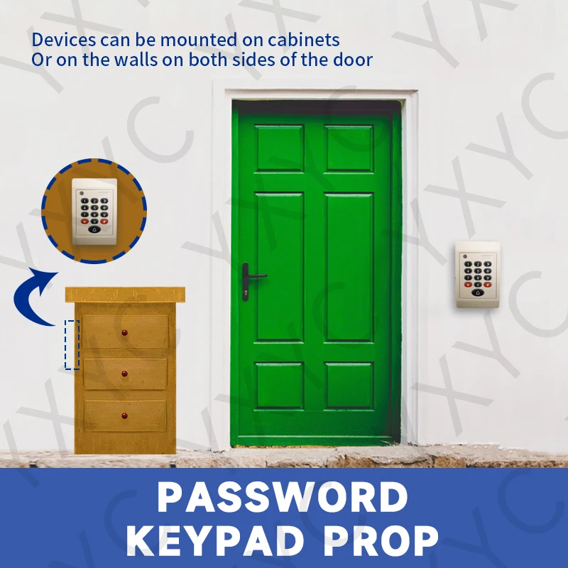 Chamber of Secrets Escape Password Disk Prop Correct Password Unlock Play Sound Correct Digital Combination Unlock Magnetic Lock