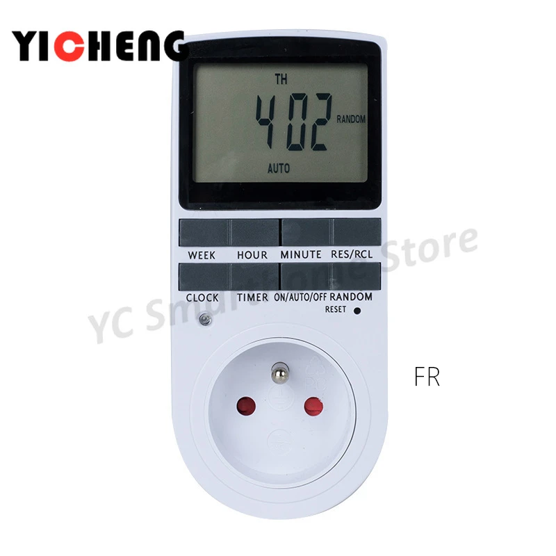 EU US UK large screen timer socket timing socket kitchen timing switch electronic timer AU BR FR
