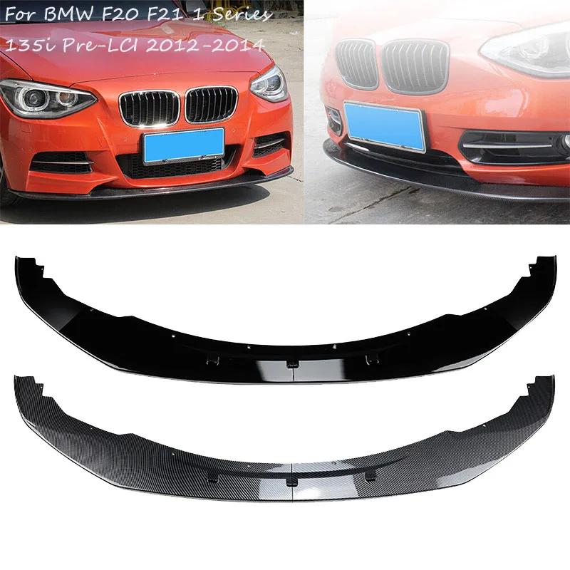 

For BMW 1 Series F20 F21 135i Pre-LCI 2012-2014 M Sport Car Accessories Front Bumper Lip Spoiler Side Splitter Body Kit Cover